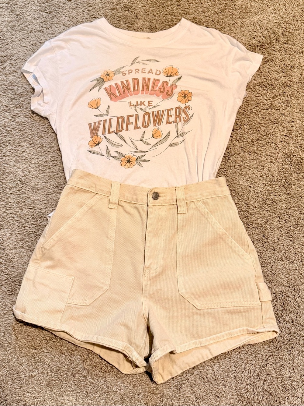 Altar'd State White Graphic 'Spread Kindness Like Wildflowers' Tee